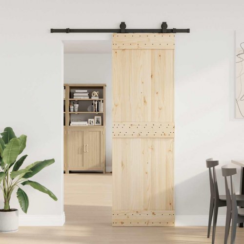 Skinnesæt til skydedør 152,5 cm - sort