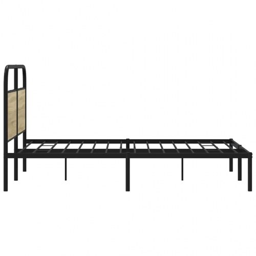 Sengeramme 140 x 190 cm uden madras med sengegavl - sonoma-eg
