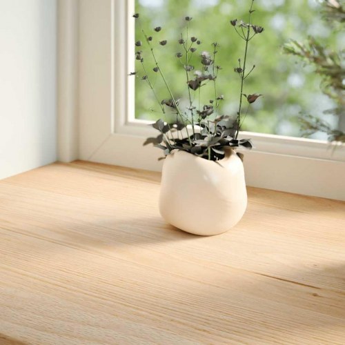 Vindueskarme 2 stk - ubehandlet massivt egetræ 110 × 30 × 2 cm