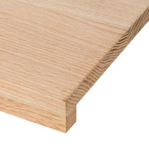 Vindueskarme 2 stk - ubehandlet massivt egetræ 110 × 30 × 2 cm
