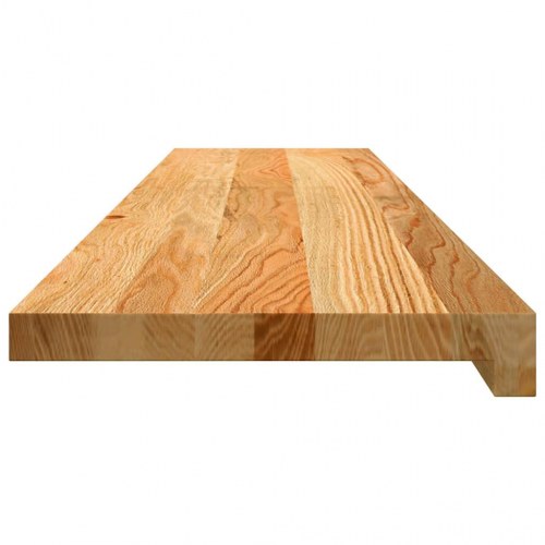 Vindueskarme i massivt egetræ 2 stk - lysebrun 110 × 30 × 2 cm