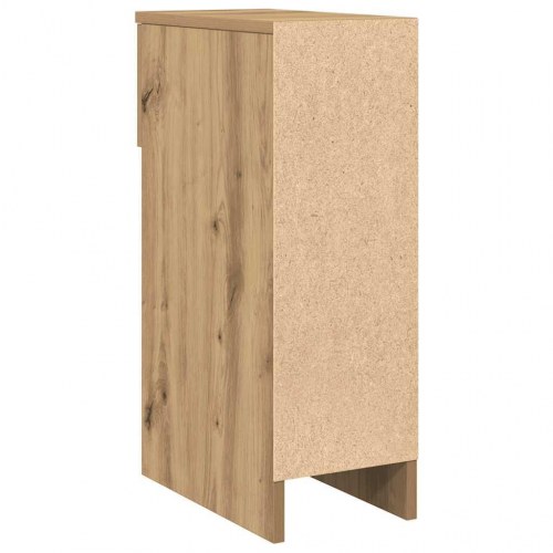 Sengeborde med skuffe 2 stk. 20x36x60 cm egetræsfarve