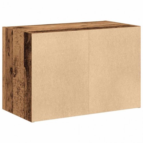 Skab med 2 skuffer 60 x 31 x 40 cm - antikt træ