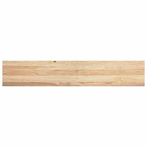 Vindueskarme 2 stk ubehandlet 140x30x2 cm massivt egetræ
