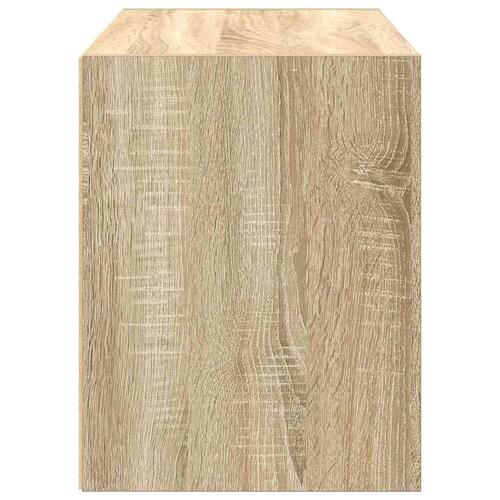 Skab med 2 skuffer 60x31x40 cm konstrueret træ sonoma-eg