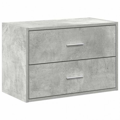 Skab med 2 skuffer 60 x 31 x 40 cm - betongrå