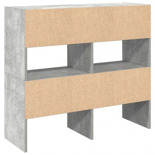 Skostativer stabelbare 2 stk. 89,5x30x40 cm betongrå