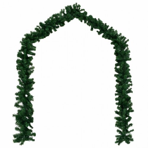 Juleguirlande i PVC - grøn, 5 m