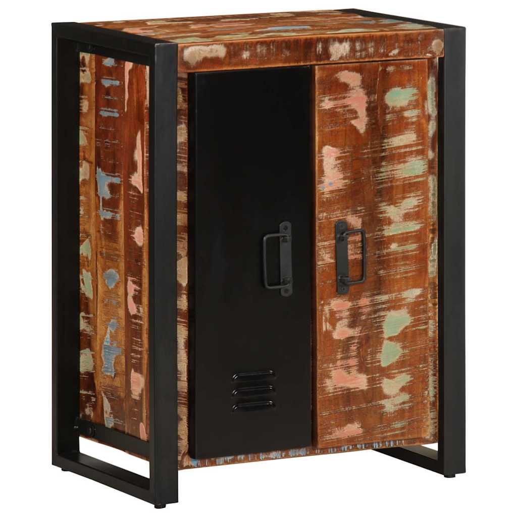 Skænk 55X35X70 Cm Massivt Genbrugstræ - Flerfarvet