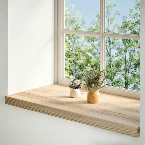 Vindueskarme i massivt egetræ - 2 stk ubehandlet 90 × 40 × 2 cm