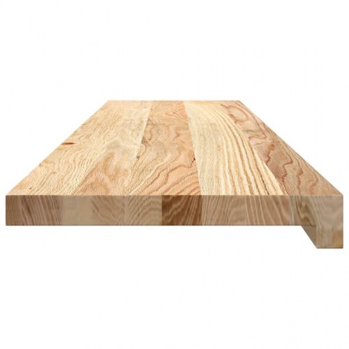 Vindueskarme 2 stk - ubehandlet massivt egetræ 100 × 30 × 2 cm