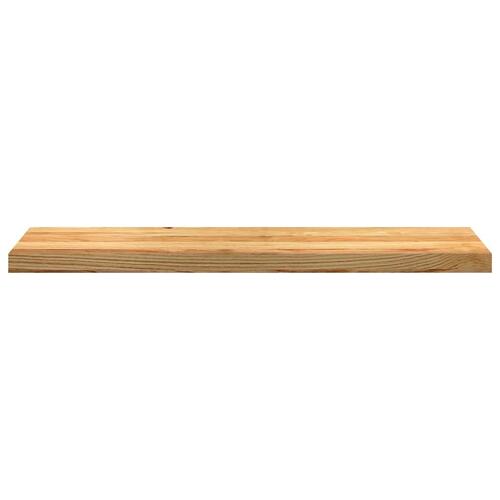 Vindueskarme 2 stk lysebrun 100x30x2 cm massivt egetræ