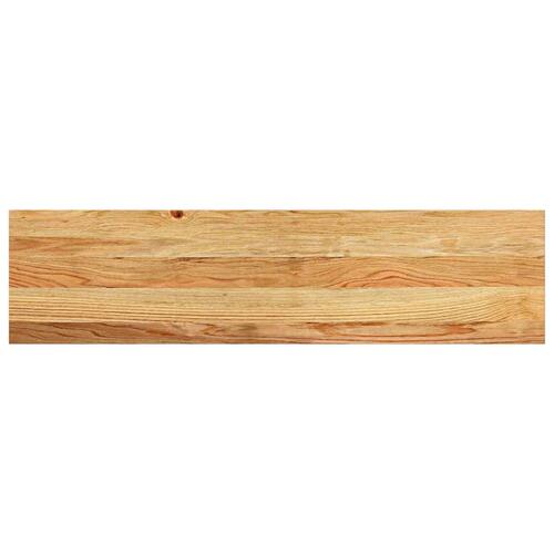 Vindueskarme 2 stk lysebrun 100x30x2 cm massivt egetræ