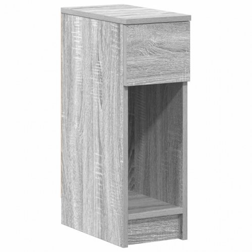 Sengebord med skuffe 20×36×60 cm - grå sonoma-eg