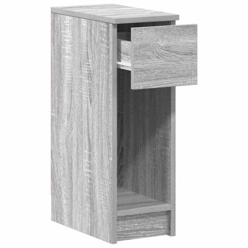 Sengebord med skuffe 20×36×60 cm - grå sonoma-eg