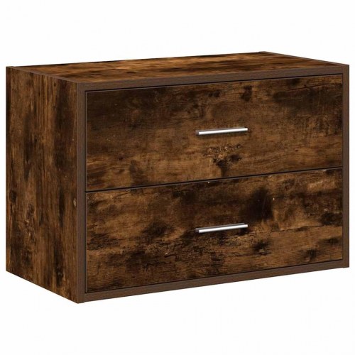 Skab med 2 skuffer 60 x 31 x 40 cm - røget egetræ