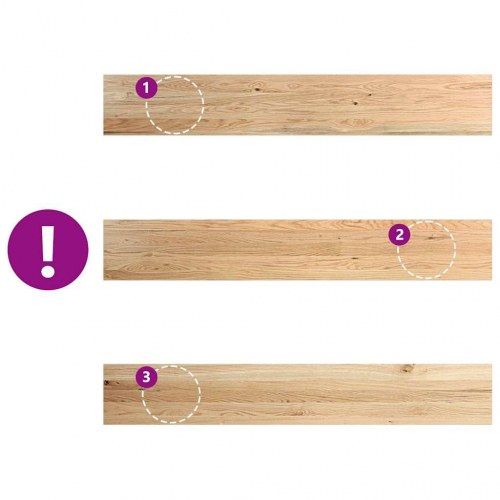 Vindueskarme 2 stk ubehandlet eg 160×30×2 cm - massivt træ
