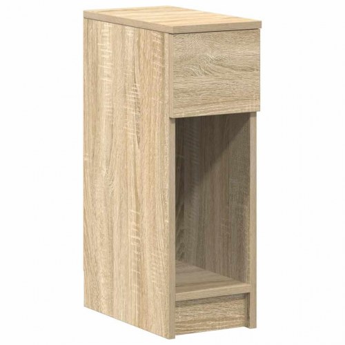 Sengebord med skuffe 20×36×60 cm - sonoma-eg