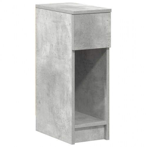 Sengebord med skuffe 20×36×60 cm - betongrå