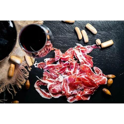 Iberico skinke Linaje Negro 8 kg Vinflaske 750 ml x 3