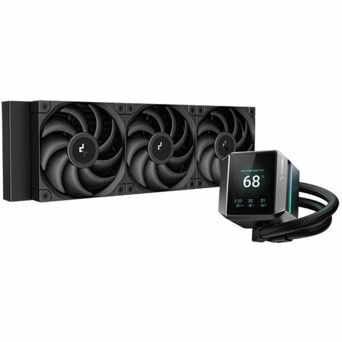 Deepcool Mystique 360 - Processors flydende kølesystem - Radiatorstørrelse: 360 mm - (for: LGA1700, LGA1200, LGA1150, LGA1151, LGA1155, AM4, AM5) - kobberbase - 120 mm - sort