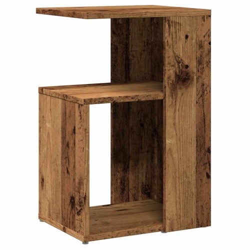 Sidebord i konstrueret træ - 36×30×56 cm, antikt træ