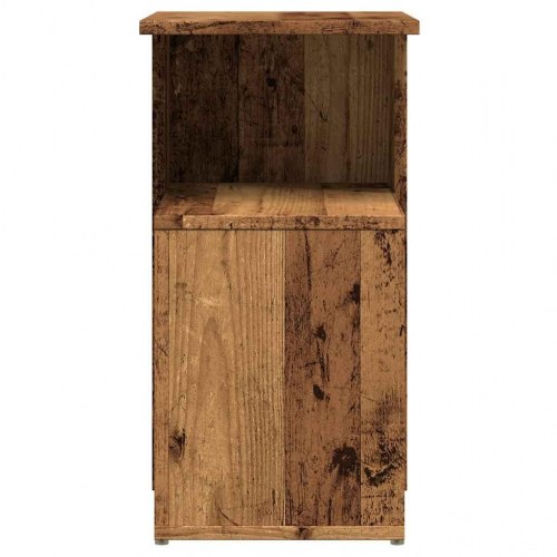Sidebord i konstrueret træ - 36×30×56 cm, antikt træ