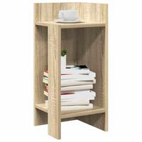 Sideborde 2 stk med reol sonoma eg 25,5x27x60 cm