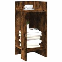 Sideborde 2 stk med reol røget eg 25,5x27x60 cm