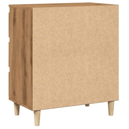 Skænk med 3 skuffer 60 x 35 x 70 cm - egetræsfarve