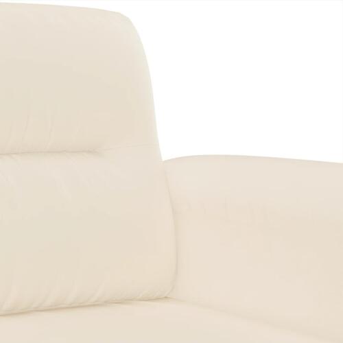 Sofasæt 4 dele med hynder mikrofiberstof beige