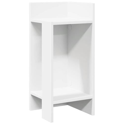 Sidebord med hylde Hvid 25,5x27x60 cm