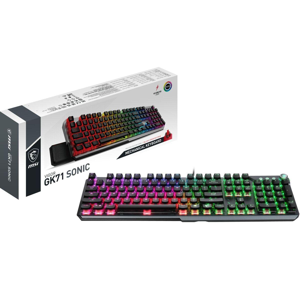 Gaming Tastatur Msi Vigor Gk71 Spansk Qwerty