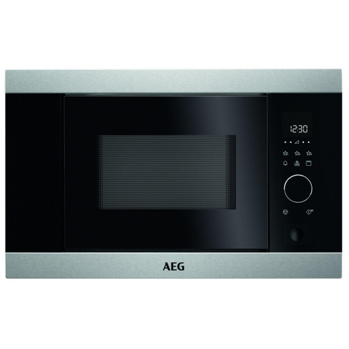 Mikrobølgeovn AEG MBB1756D-M Sort Stål 800 W 16 L