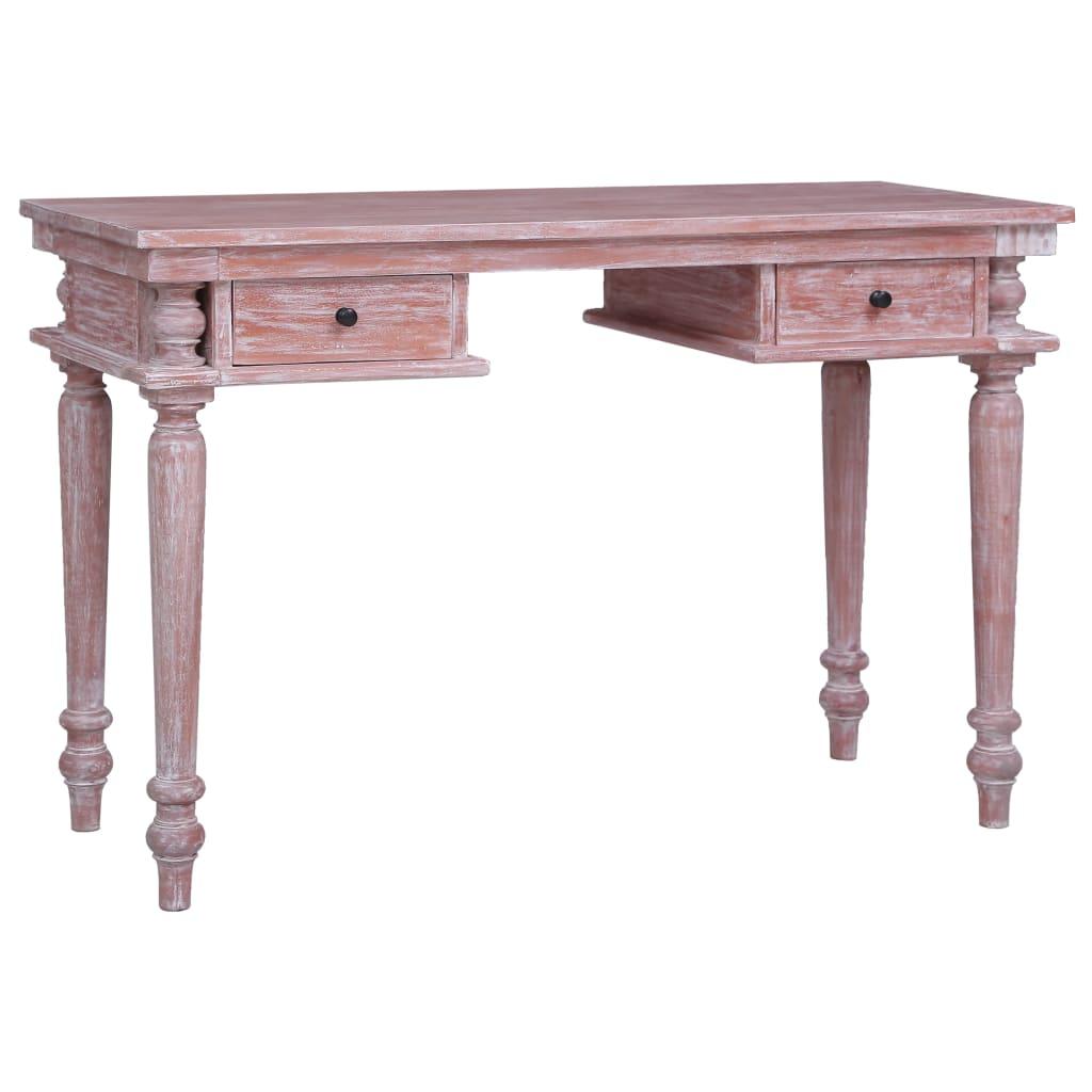 Skrivebord 115x50x78 Cm Massivt Mahognitræ