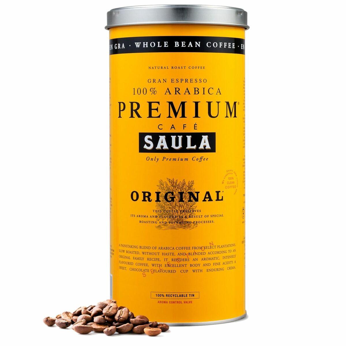 Saula hele kaffebønner Premium Café Original 100% Arabica