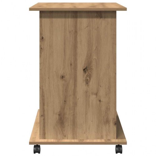 Computerbord på hjul 80×50×75 cm - spånplade i artisan eg