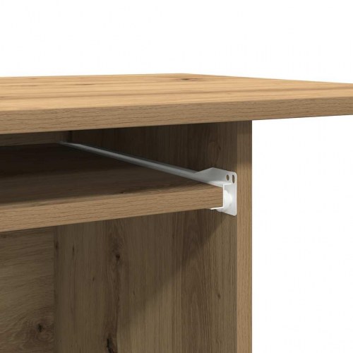 Computerbord på hjul 80×50×75 cm - spånplade i artisan eg