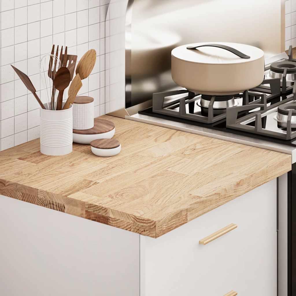 Køkkenbordplade 60x63 5x4 Cm Massivt Egetræ Rektangulær