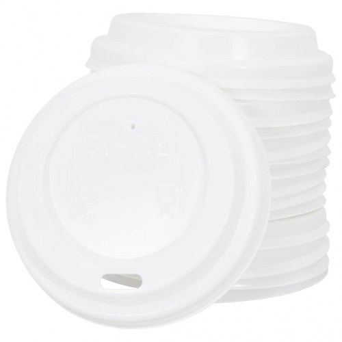 Koplåg til papirkopper 4 oz Ø60 mm - hvid, 1000 stk.
