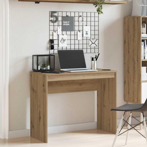 Skrivebord 90 × 40 × 72 cm i konstrueret træ - kunsteg