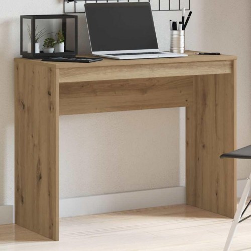 Skrivebord 90 × 40 × 72 cm i konstrueret træ - kunsteg