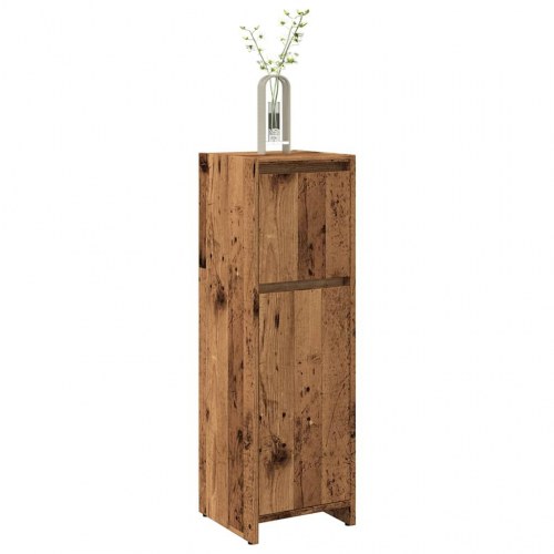 Badeværelsesskab 30×30×95 cm - konstrueret træ, antikt træ