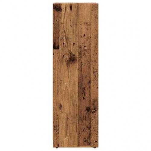 Badeværelsesskab 30×30×95 cm - konstrueret træ, antikt træ