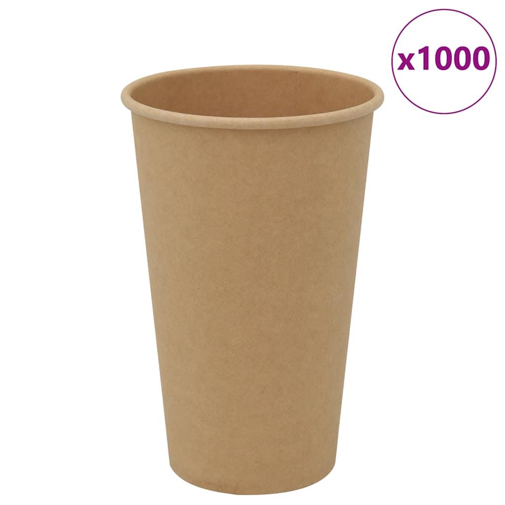 Kaffekopper af papir 1000 stk. 16oz 400ml brun