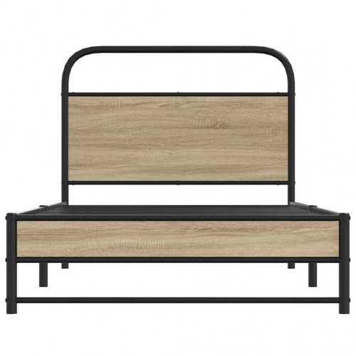 Sengeramme 100 x 200 cm uden madras - røget eg