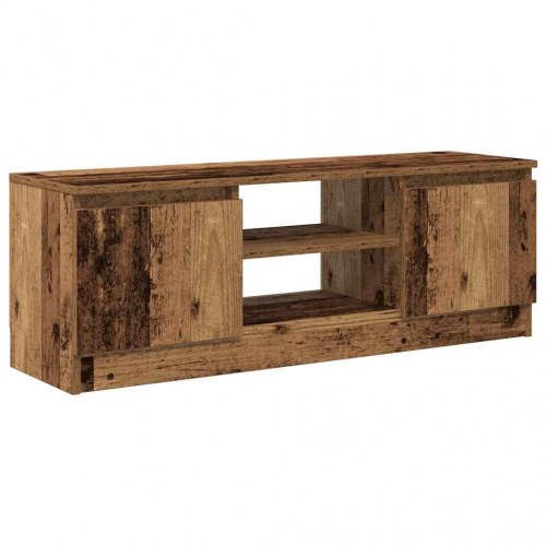 Tv-bord i konstrueret træ 102×30×36 cm - antikt trælook