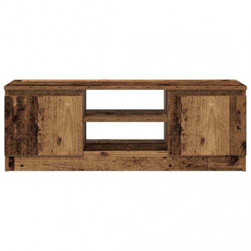 Tv-bord i konstrueret træ 102×30×36 cm - antikt trælook