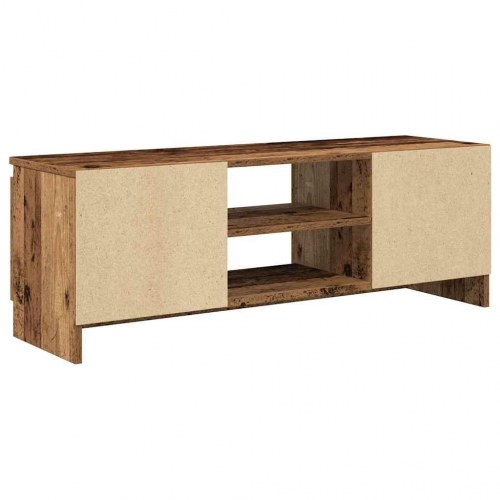 Tv-bord i konstrueret træ 102×30×36 cm - antikt trælook