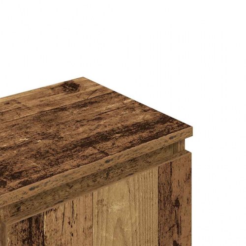 Tv-bord i konstrueret træ 102×30×36 cm - antikt trælook